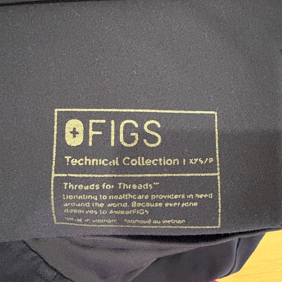 Figs Navy Maternity jogger scrub pants - Picture 2 of 2